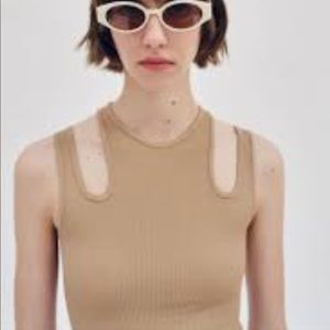 Zara cut out seamless tank